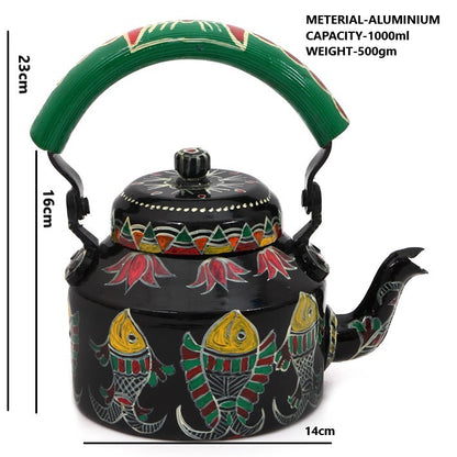 Hand Painted Kettle : Fishomania