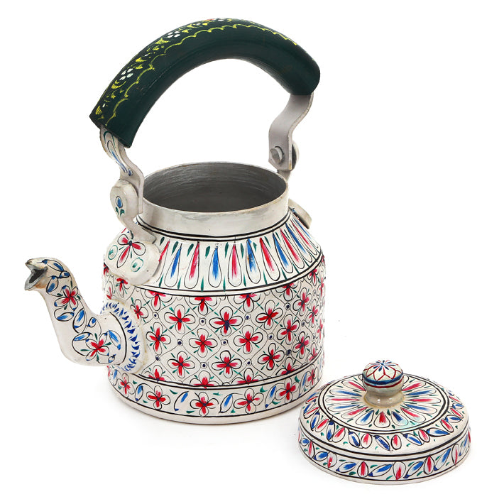 Hand Painted Tea Kettle : "Sukoon"