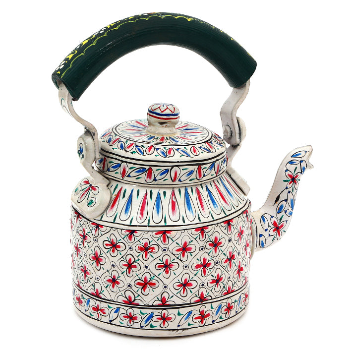 Hand Painted Tea Kettle : "Sukoon"