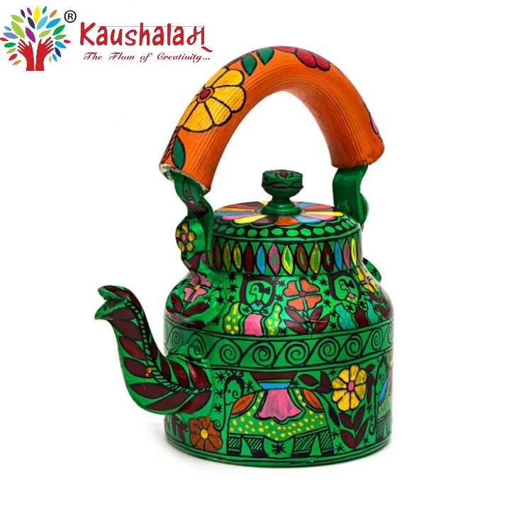 Hand Painted Kettle : Celebration