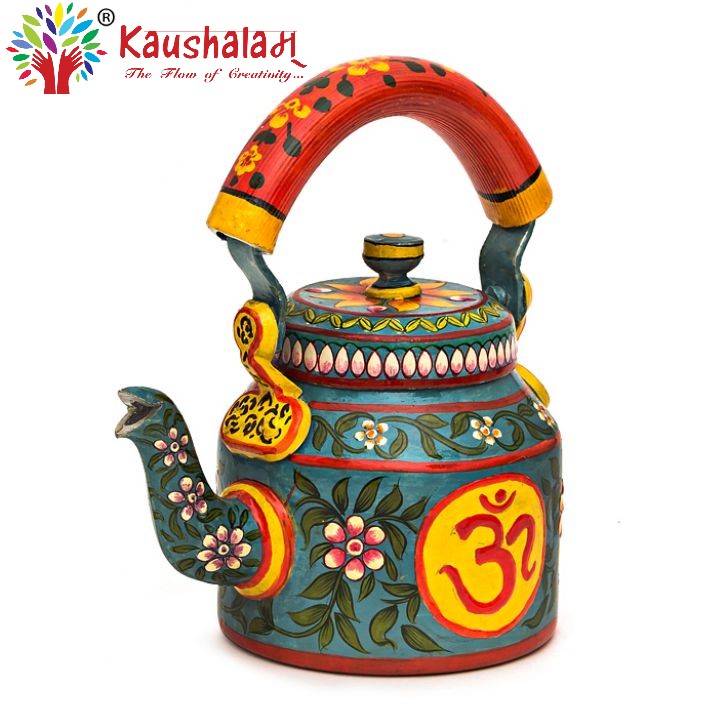 Hand Painted Kettle : Om