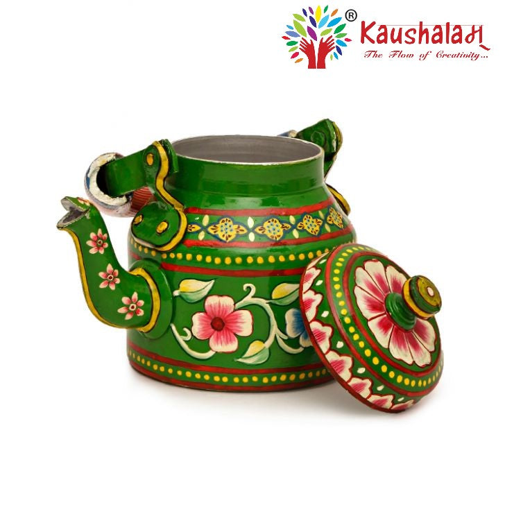 Hand Painted Kettle : Floral