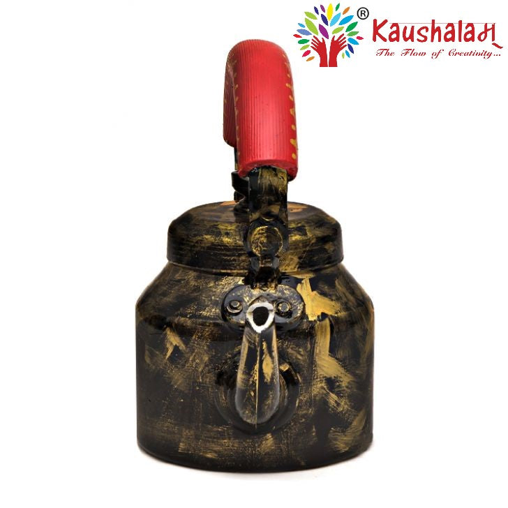 Hand Painted Kettle : Black Antiqua