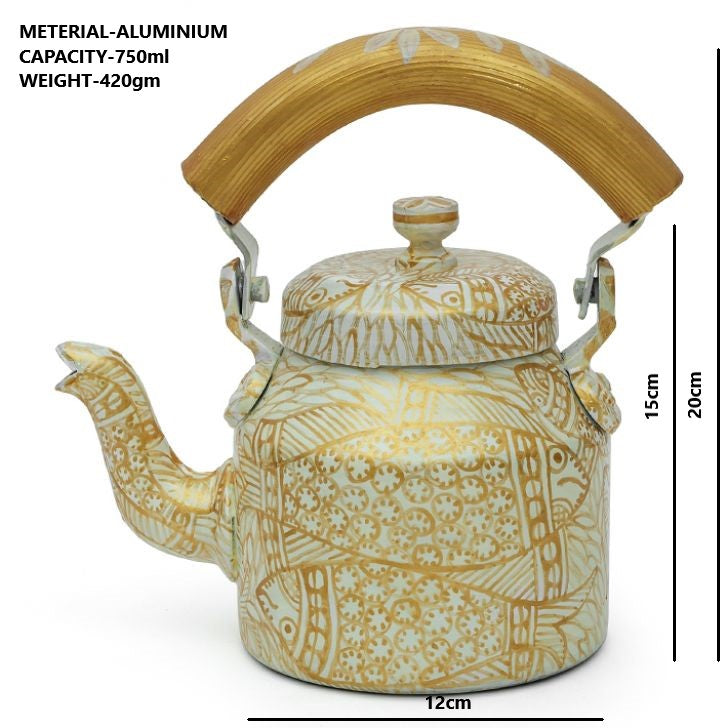 Hand Painted Kettle : Golden Pond