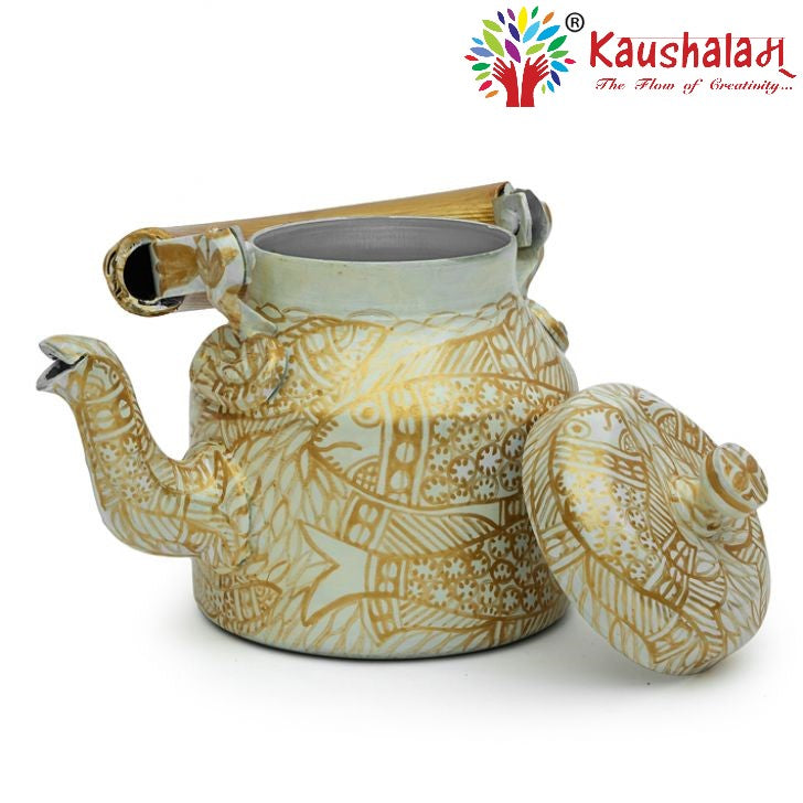 Hand Painted Kettle : Golden Pond