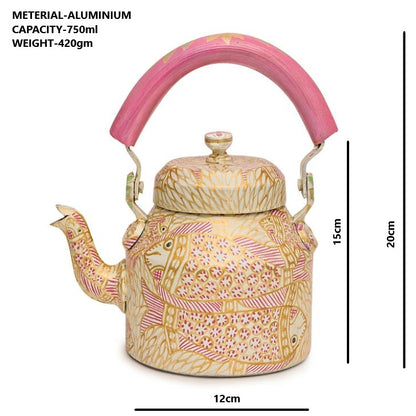 Hand Painted Kettle : Pink Pond