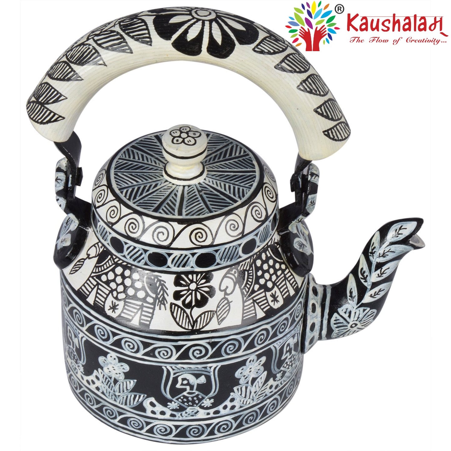 Hand Painted Kettle : Celebration