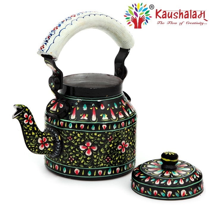 Hand Painted Kettle : Black Beauty