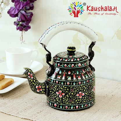 Hand Painted Kettle : Black Beauty