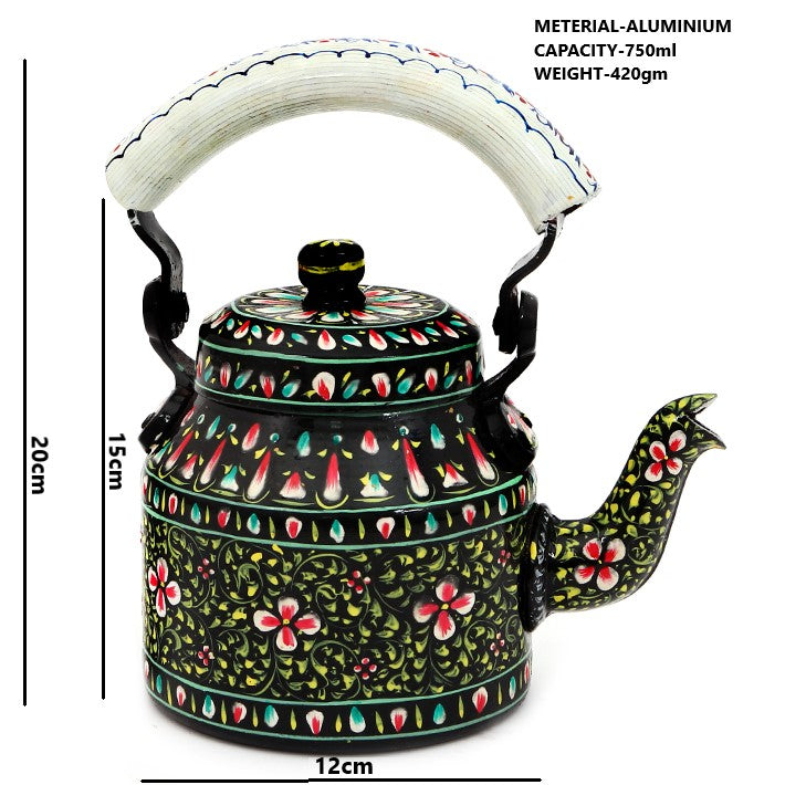 Hand Painted Kettle : Black Beauty