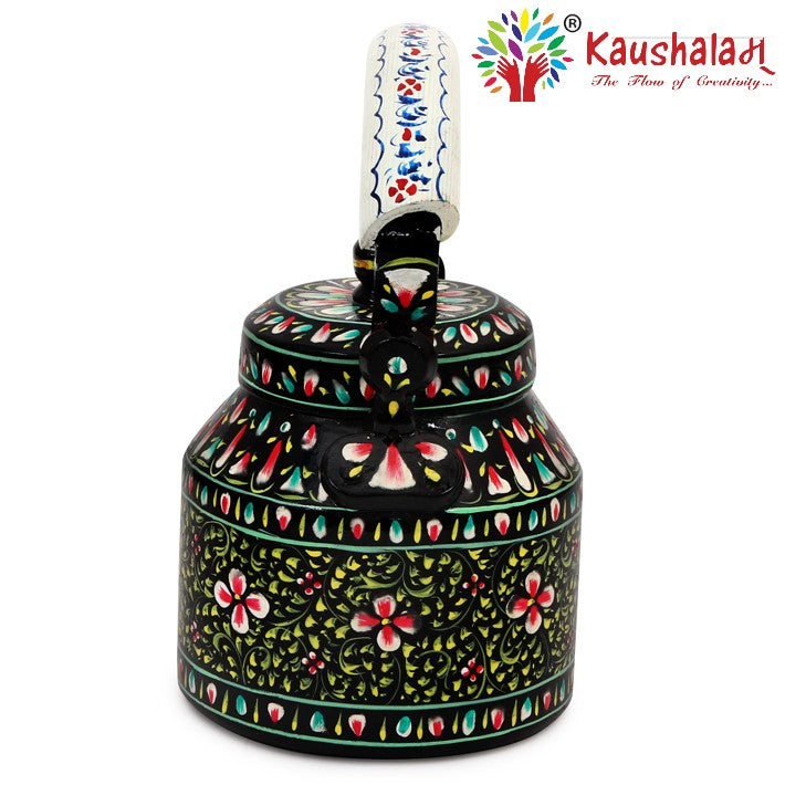 Hand Painted Kettle : Black Beauty