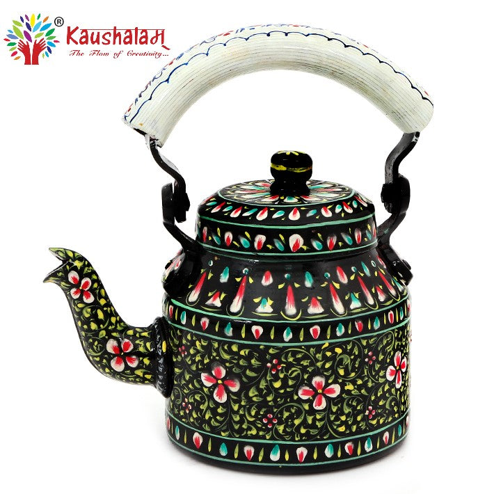 Hand Painted Kettle : Black Beauty