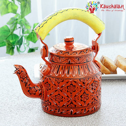 KAUSHALAM TEA KETTLE: ORANGE DELIGHT III