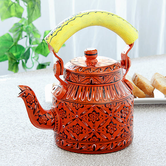 Hand Painted Kettle : Sun Set