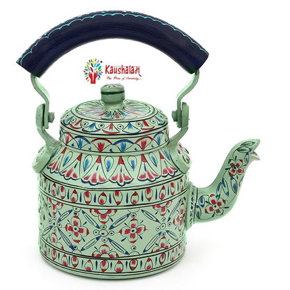 Tango Tea Set with Two tea Glasses & a Biscuit Bowl : Aqua green Tea Set For Two