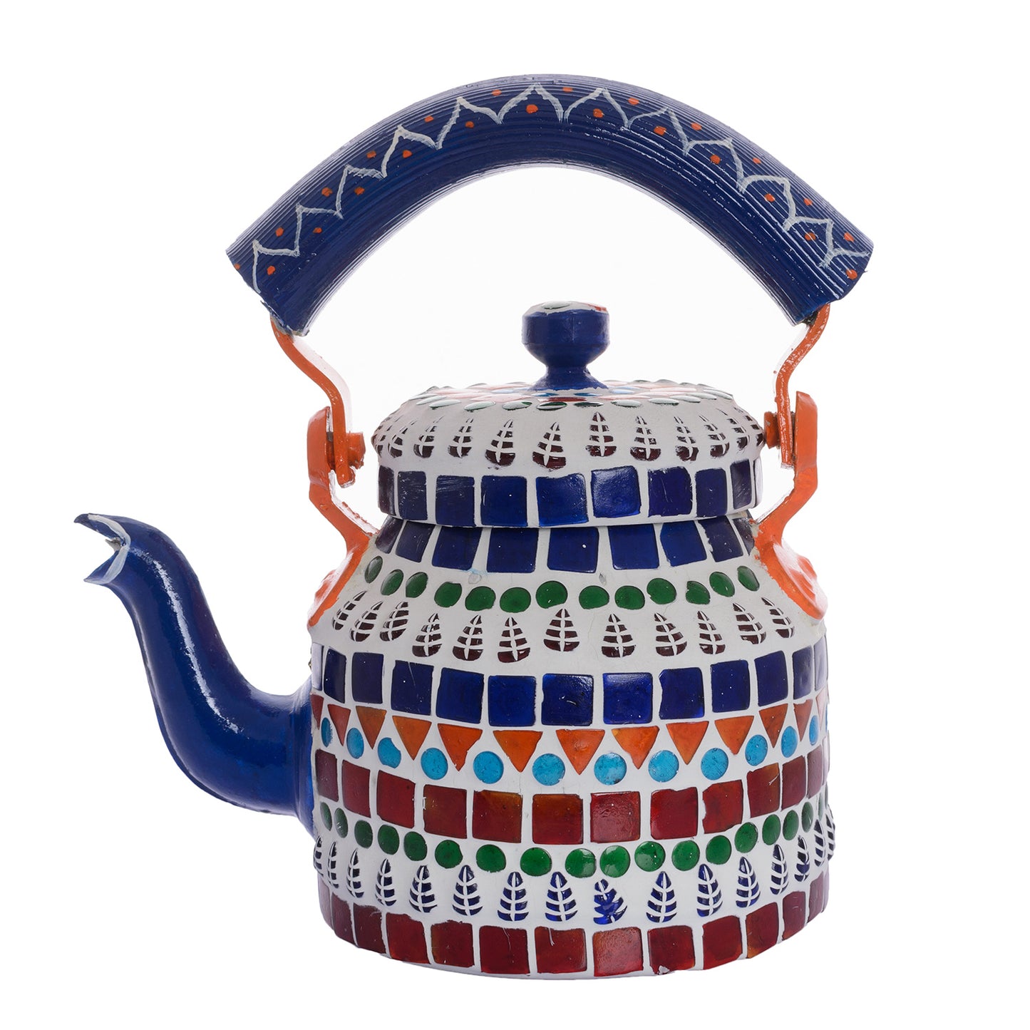 KAUSHALAM MOSAIC TEA KETTLE : MULTI COLORED