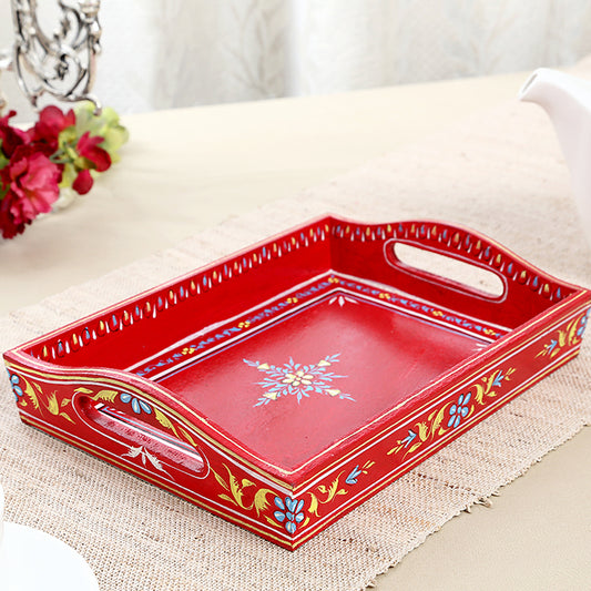 HANDPAINTEDTRAY: RED