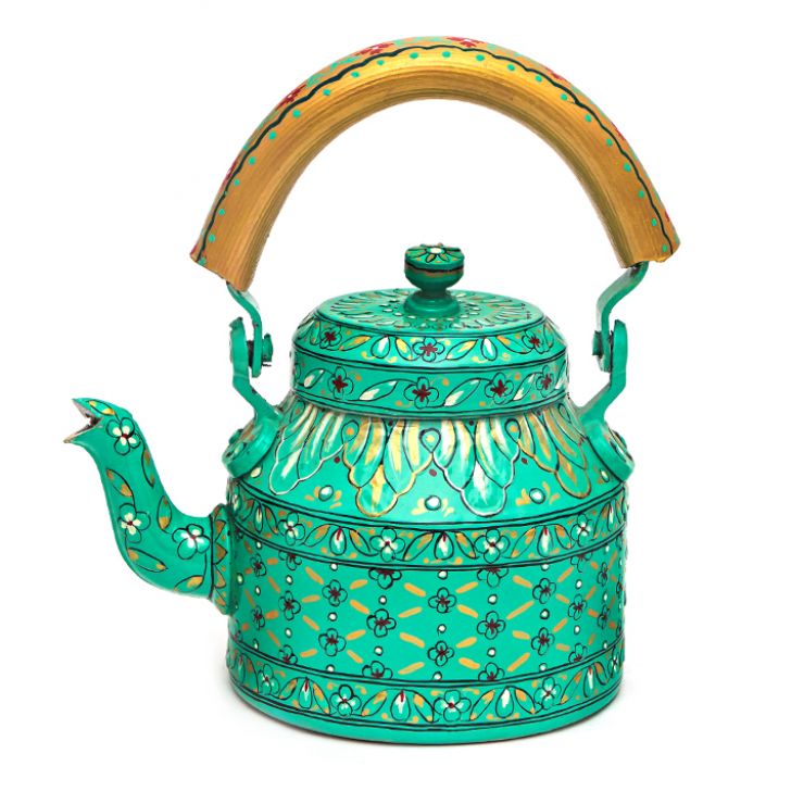 Kaushalam Tea Kettle with six glasses and stand: Eye Charmer