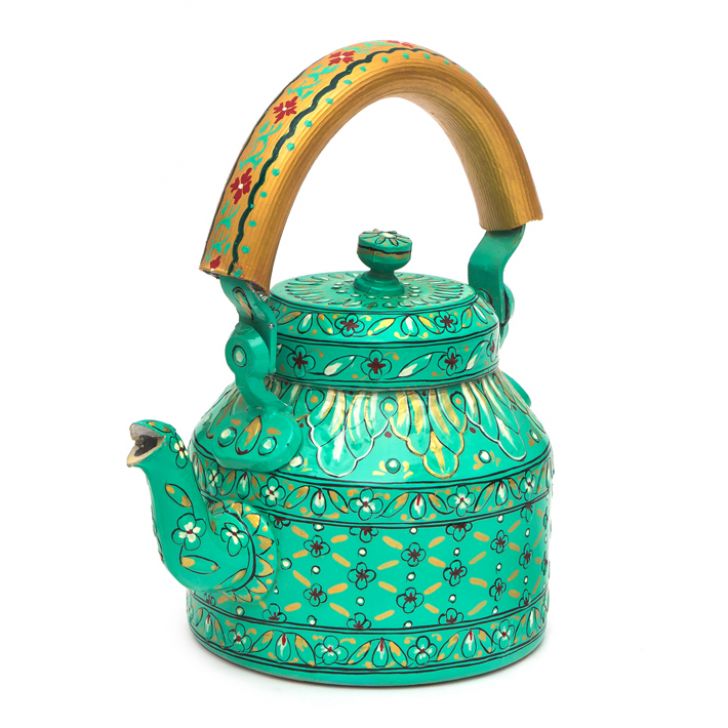 Kaushalam Tea Kettle with six glasses and stand: Eye Charmer