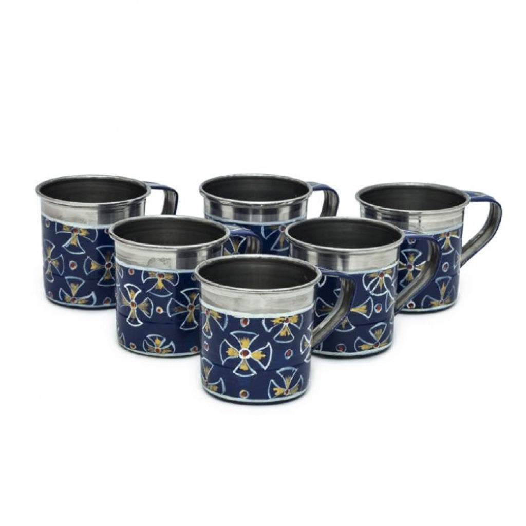 KAUSHALAM TEA SET: ROYAL BLUE