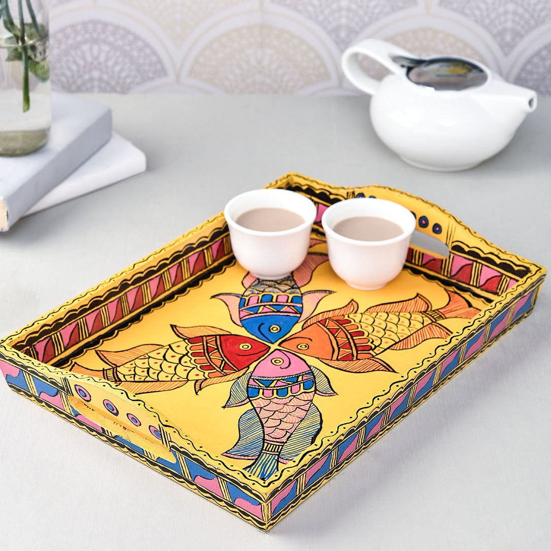 Handicraft Madhubani Tray