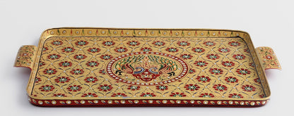 KAUSHALAM TRAY: Mughal Peacock